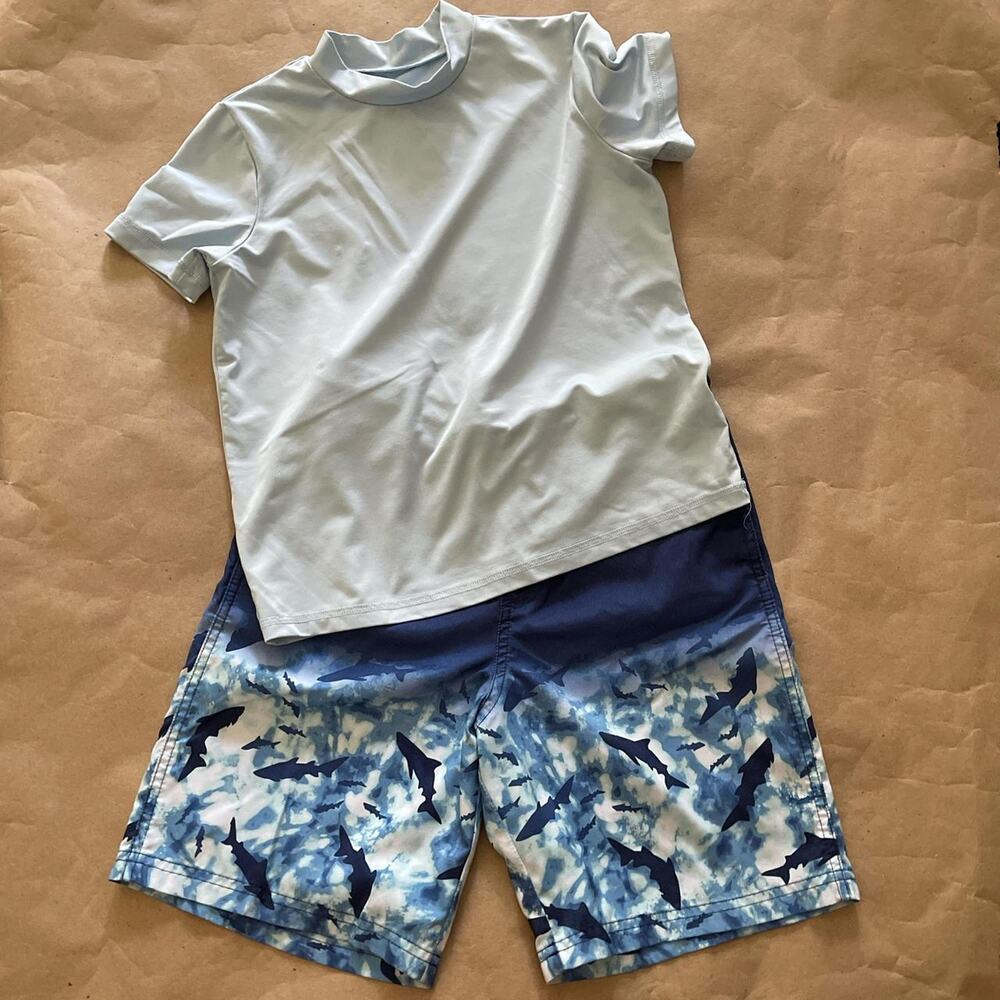 Cat & Jack Swim Trunks and Rash Guard Set